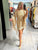 Gold Shimmer Summer Knit Poncho