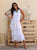 Blanc Élan Sequin Tiered Maxi Dress
