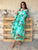 Verde Mare Pure Silk Shirt Dress