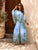 Monet Pure Silk Luxe Co-Ord - Bleu