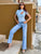 Crystal Chain Straight-Leg Jeans