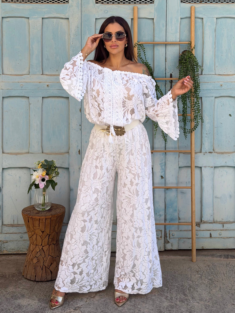 The White Lotus Lace Jumpsuit