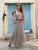 Serenissima Luxe Pure Silk Wrap Layered Maxi Dress - Taupe