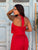 Red Ecliose Flow Jumpsuit