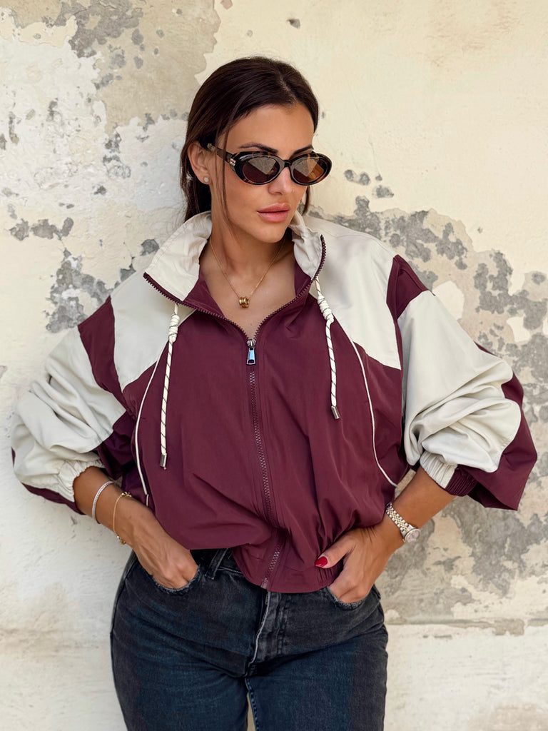 Le Marais Sport Jacket / Bordeaux & Beige