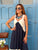 Azure Coast Contrast Maxi Dress