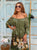 Verde Palazzo Pure Silk Maxi Dress