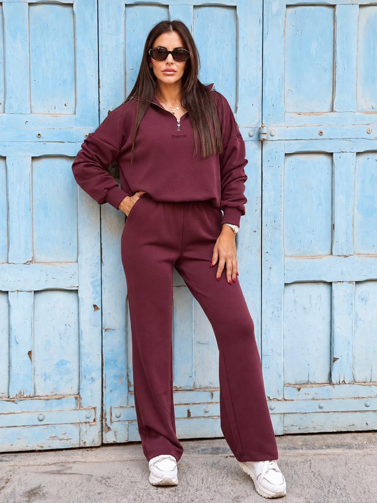 The Aspen Plum Luxe Tracksuit - Bougie Collection