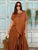 Chocolat Cascade Silk Satin Co-Ord Set