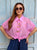 Pink Luxe Tie Blouse