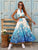 Côte d’Azur Royale Halter Maxi Dress
