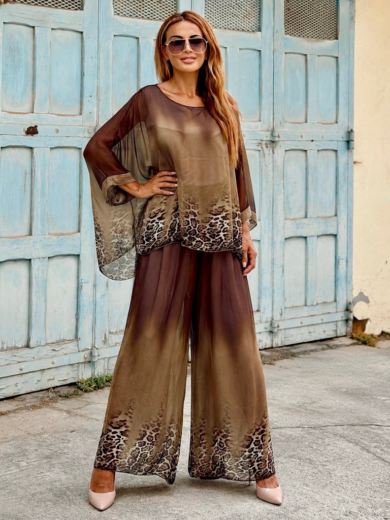 Caffè Leopard Pure Silk Set