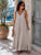 Champagne Bellissima Luxe Silky Viscose Maxi Dress