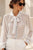 The Delphine Polka Dot Blouse - White and Black - Bougie Collection