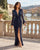 Isabel Lace Maxi Dress - Dirty Blue