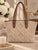 The Élodie Cable Tote - Beige