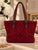 The Élodie Cable Tote - Ruby
