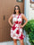 Red Silky Balloon Dress