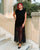 Black Lace Sleeveless T Shirt Dress
