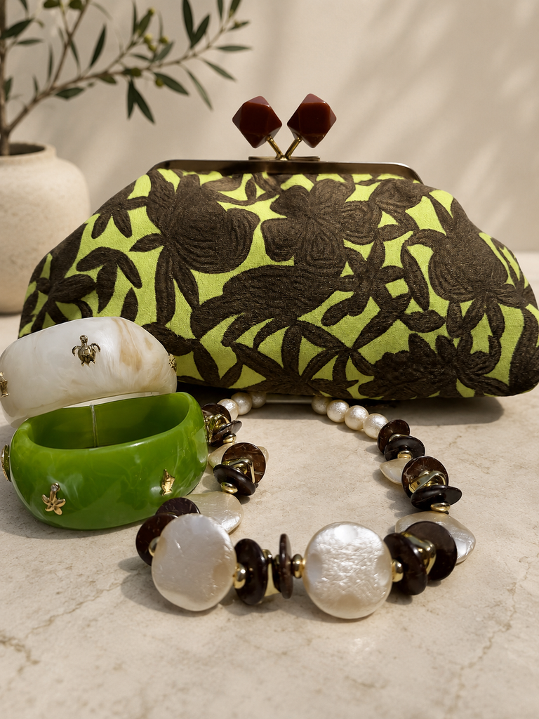 Verde Fiorenza Clutch