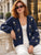 The Daisy Embroidered Knit Cardigan - Navy